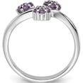 thumbnail image 2 of Sterling Silver Rhodium-Plated Amethyst Flowers Ringsize 6 (Width 2.29) - Jbsp, 2 of 5