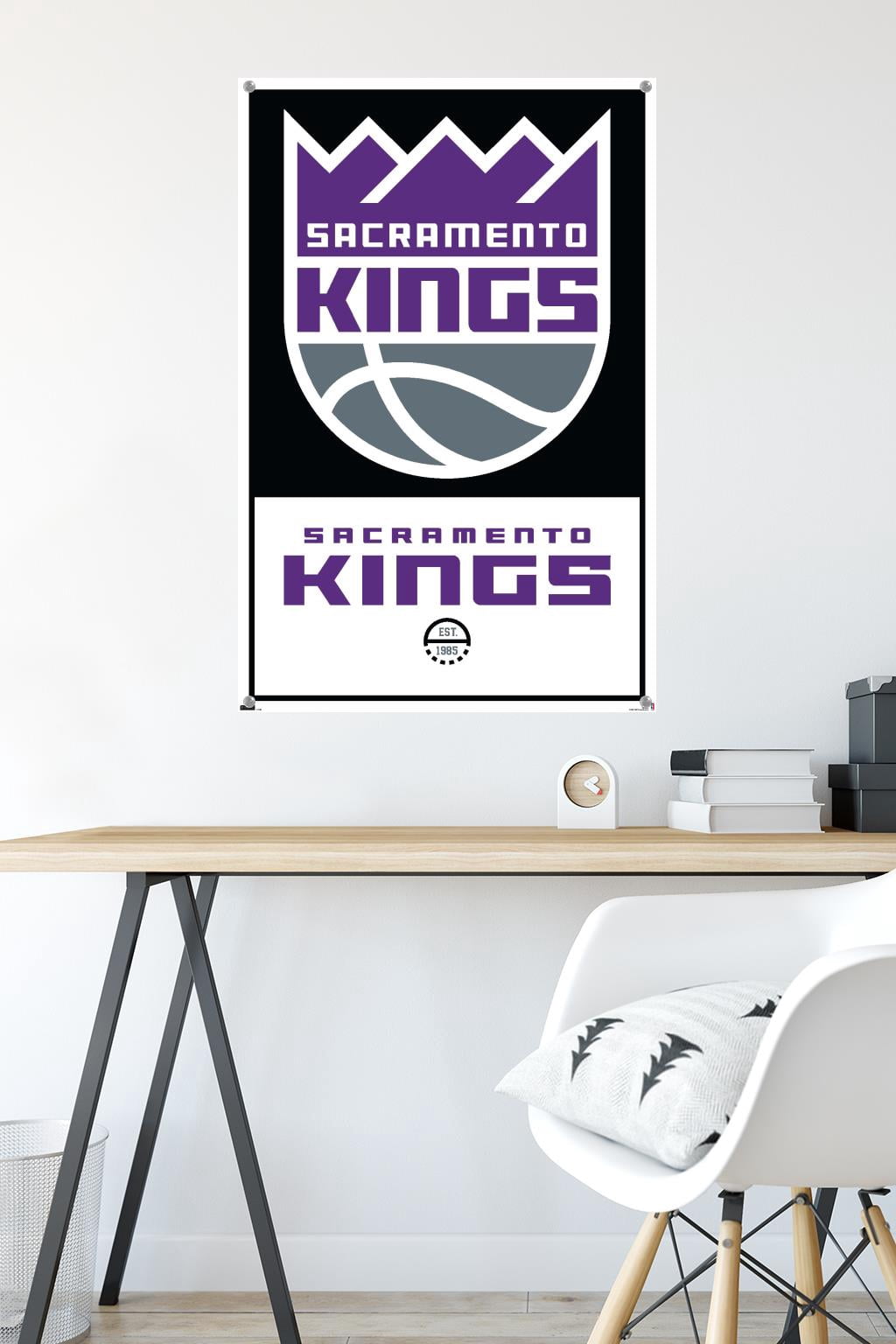 NBA Sacramento Kings - Logo 21 Wall Poster with Pushpins, 22.375" x 34"