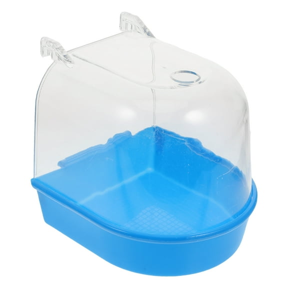 Bird Bath Box Hanging Birdbath Toy 1 Set Parakeet Bathing Tubs Parrot Bath Tub Bird Cage Accessory Cockatiel Bath Parrot Bathing