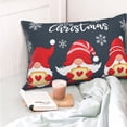 thumbnail image 4 of Fotbe Cute Christmas Gnomes (2) Funda de Almohada Decorativa Estilo Occidental, Lujo en Algodón, Fundas para Almohadas King, Cojín Estampado para Decoración del Hogar-20"x30", 4 of 6