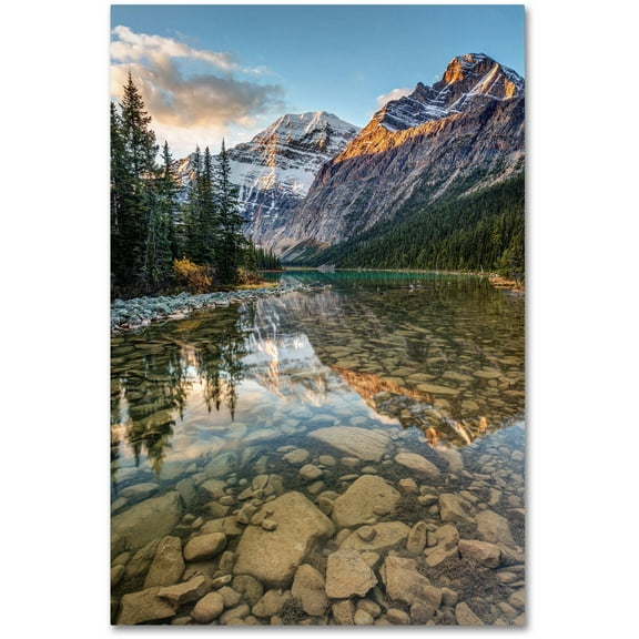 Trademark Fine Art 'Mount Edith Cavell Sunrise' Canvas Art by Pierre Leclerc