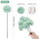 thumbnail image 3 of Uxcell Flores de Bola de Crisantemo Artificial, Ramos de Seda de Hortensia Falsos para el Hogar/Boda Azul Otoño 30 Pack, 3 of 7