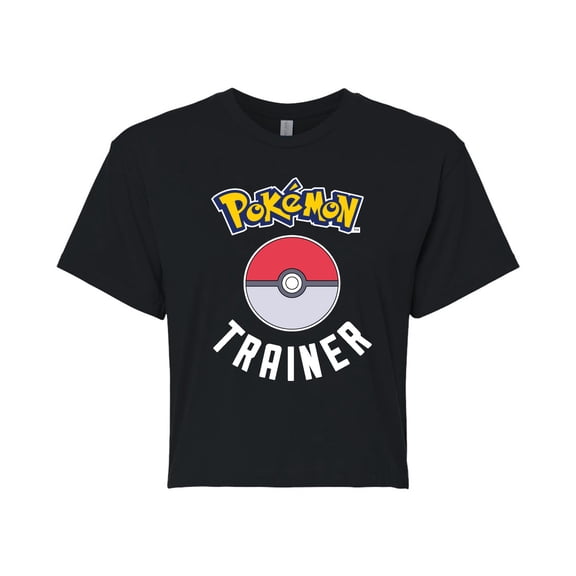 Pokémon - Pokémon Trainer - Juniors Cropped Cotton Blend T-Shirt