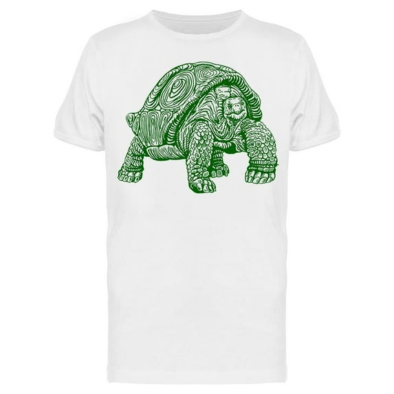 Graphical Green Turtle T-Shirt Men -Image by Shutterstock, Male Medium