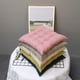 thumbnail image 2 of Xiao Hua Cojín cuadrado para silla con lazos, de lino y algodón, de color liso, cómodo y transpirable, ideal para cocina, oficina, coche (beige, 45,7 x 45,7 cm), 2 of 5