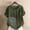 *Army Green, variant on ClodeEU Women's Linen Blend Printed Short Sleeve Top ,Casual Loose Button Blouse Purple,Womens Plus L