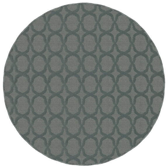 Garland Rug Sparta Sea Foam Round Indoor Area Rug, 5' x 5'