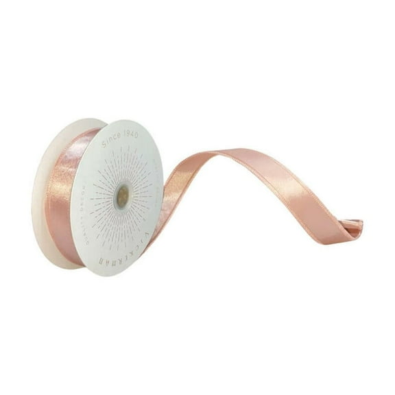 Vickerman QTX240758 1 in. x 10 Yards Rose Gold Satin Ribbon