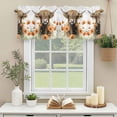 thumbnail image 3 of Farm Yak Window Valance Curtain Spring Tulip Flower Rod Pocket Short Curtain for Living Room, Bedroom & Kitchen Window Decor 42x18in, 3 of 8