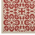 thumbnail image 4 of Modway Ariana Vintage Floral Trellis 5x8 Indoor and Outdoor Area Rug in Red and Beige, 4 of 7