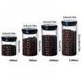 thumbnail image 2 of Glass Sealed Jar with Lids Kitchen Storage Supplies  40.6oz Glass Storage Containers with Bamboo Lids, 2 of 9