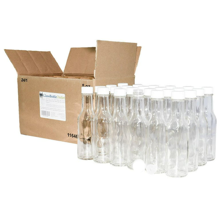 Clear Glass Woozy Bottles, 12 Oz - Pack of 48 — nicebottles