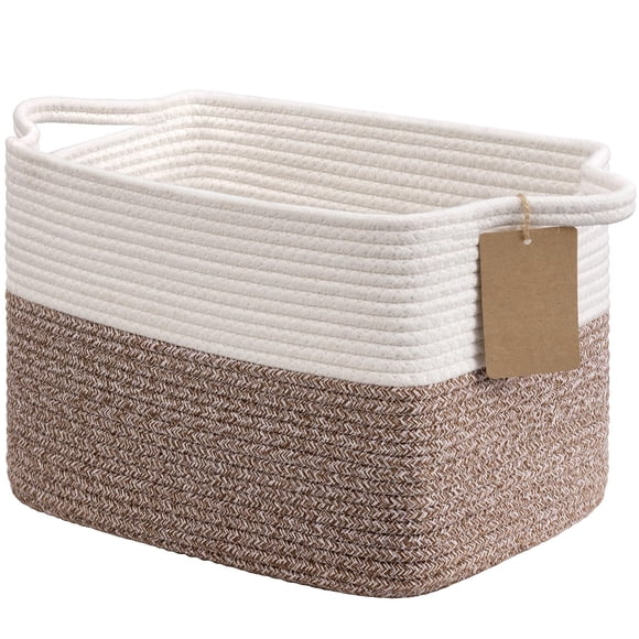 Canasto de Almacenamiento Goodpick de Cuerda de Algodón 33x25x23 cm Rectangular