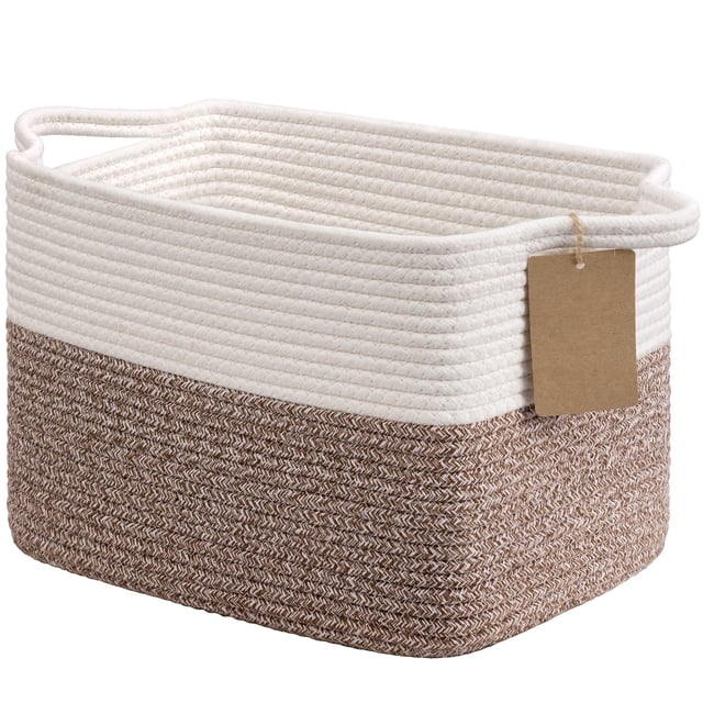 Canasto de Almacenamiento Goodpick de Cuerda de Algodón 33x25x23 cm Rectangular