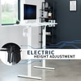 thumbnail image 2 of VIVO White 44" x 24" Electric Sit Stand Desk, Height Adjustable Workstation, 2 of 8
