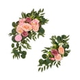 thumbnail image 4 of Flores de arco de boda, conjunto de botín de flores artificiales, flores de seda decorativas de rosas falsas para arco de boda para decoración de, 4 of 8