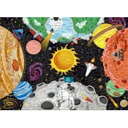 Ceaco Kids Deluxe 100 Piece Outer Space Adventure Glow (Arrolynn Weiderhold) Interlocking Jigsaw Puzzle