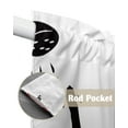 thumbnail image 6 of Swag Curtains, Animal Silhouette Cat Shower Rod Pocket Kitchen Curtains Valances Tier Curtains Swag Valance Curtains for Bedroom Living Room 28" x 36", 2 Panels, 6 of 6