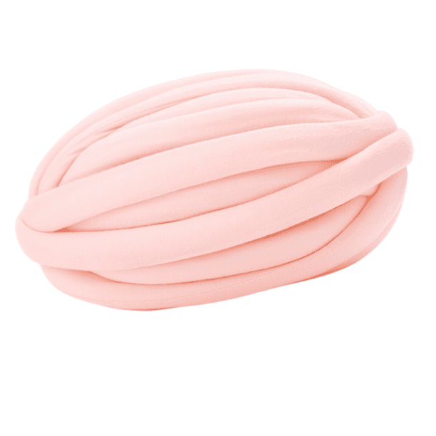 Hilo de lana gruesa Macarena super voluminoso para tejer y manualidades naranja y rosa