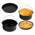 thumbnail image 2 of Round Air Fryers Pads Carbon Steel Liners Nonstick Cooking Accessory Air Fryers Basket Suitable for Air Frying Use, 2 of 4