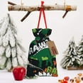 thumbnail image 6 of Fuzoiu Dinosaur Skeleton Print Christmas Gift Bag,Burlap Gift Bag with Drawstring Closure & Hang Tag,Perfect for Holidays, Birthdays, and Special Occasions-Medium, 6 of 7