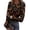 AFG32-Black, variant on IYYVV Women'S Halloween Shirt Round Neck Long Sleeve Devil Skeleton Ribbed Knit Tops Cross Graphic Spook Holiday Party Blouse Dark Purple M