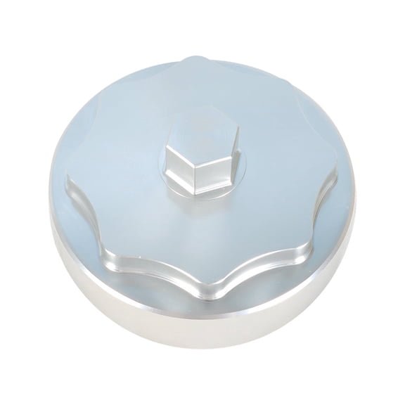 SEBLAFF Silver Billet Aluminum Fuel Filter Canister Housing Cover Cap Relacement for Dodge Ram 2500 3500 4500 5500 6.7L 2010-2019 Relacement for Cummins Truck Diesel Engine 68065612AA