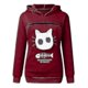 thumbnail image 3 of Sudadera con capucha para amantes de los gatos, sudadera con capucha con diseño de pata de perro canguro, sudadera con bolsillo para acurrucarse, sudadera con capucha con orejas de animal, rosa, XXL, 3 of 4