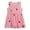 Pink, variant on Girls Spring Dress Sleeveless Sundress Strawberry Prints Ruffles Casual Clothes Girls Party Dress Size 9-12Months