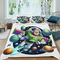 thumbnail image 2 of Buzz Lightyear 2 Themed Bed Sheet Set Three Piece Set 53x79 Inches Comfortable And Skin Friendly Unique Design Creating A Star Studded Night, 2 of 6