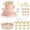 Platinum, variant on 28Pcs Crown Cake Topper Attractive Ball Cake Topper Beautiful Ball Cupcake Decoration Creative Crown Cupcake Decoration for Party
