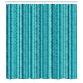 thumbnail image 3 of Ambesonne Abstract Shower Curtain, Wavy Stripe Pattern, 69"Wx70"L, Aqua Blue Turquoise, 3 of 3