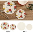 thumbnail image 4 of Pot Holders Trivets Set Cotton Potholders Set, Hot Pads Set of 2, Cute Truck Hot Pot Trivets One 9.45 Inch and One 7 Inch, 4 of 7