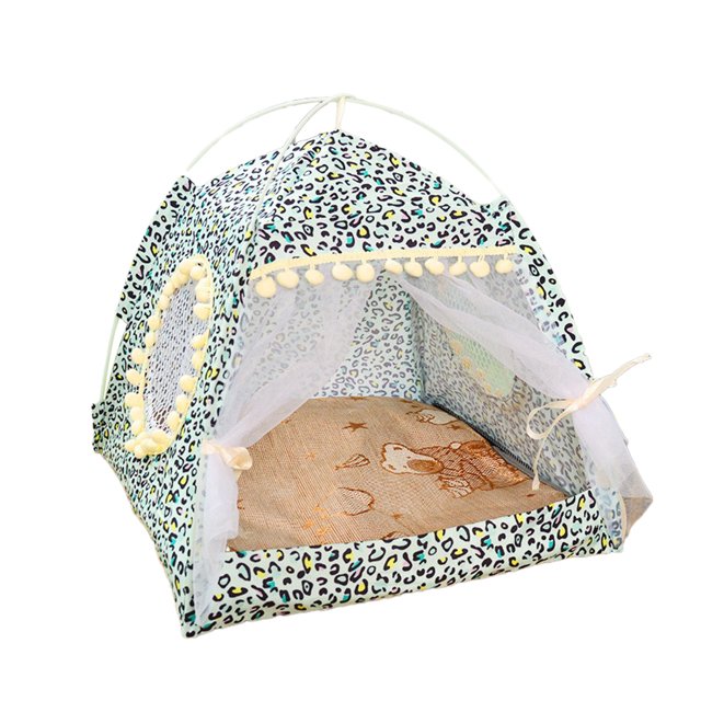 Billuyoard Unique Cat And Feline Retreat Dog Puppy Tent Dog All Dog Durable House Cage Playpen Pet House Tent Small Suministros para perros verde S