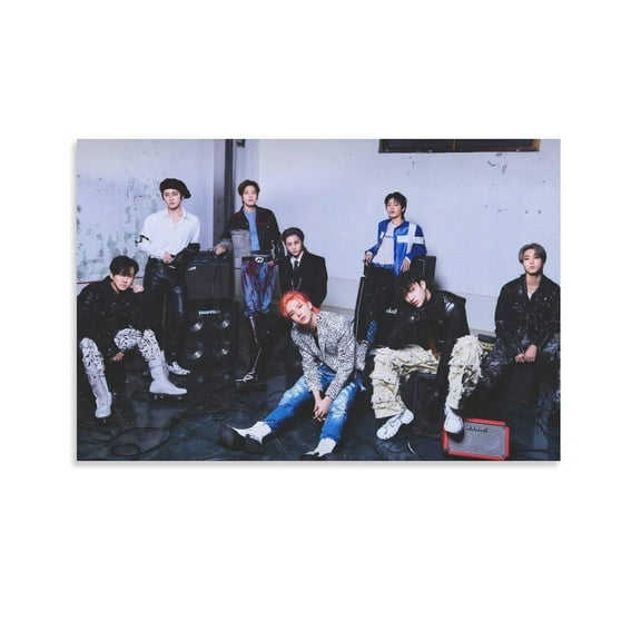 Stray Kids 5-star Band IDOLS ARTIST KOREAN Canvas Poster Bedroom Decor Sports Landscape Office Room Decor Poster Gift