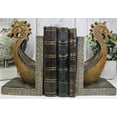 thumbnail image 7 of Nautical Marine Scandinavian Viking Fjord Dragon Longship Prow Ship Bookends Set, 7 of 7