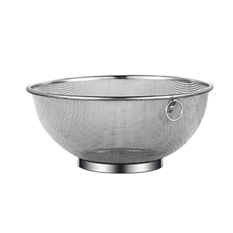 Vegetable Drainer Pasta Spaghetti Rice Rinser Strainer Washer Stainless Steel Colander with Mixing Bowl for Rice Washing Salad Mixing Pasta S S Walmart