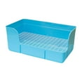 thumbnail image 1 of Bandeo de arena de conejo, bandeja de arena de esquina, caja de ropa de cama para el inodoro en jaula para chinchillas, hurones, conejillo de indias Azul, 1 of 8
