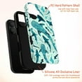 thumbnail image 4 of Teal Whale Shark Pattern Phone Case, Watercolor Marine Life iPhone Cover, Artistic Protective Case for iPhone 17 16 15 14 13 12 11 Plus Pro Max Mini, 4 of 6