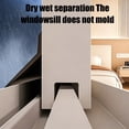 thumbnail image 4 of Self Adhesive Window Rain Deflector Strip,78.74in Flexible Silicone Water Baffle Guard,Waterproof Window Sill Rain Block Bar for Sliding Window Seam Leak Prevention, 4 of 7