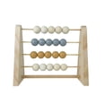 thumbnail image 2 of Wood Abacus Toy Beads Counting Playthings Simple Design Early Education Math Learning Toys Educational Prop Home Decoration Gray yellow, 2 of 6