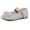 Silver Glitter, variant on Kushyshoo Girl's Silver Glitter Ballet Flats Soft Mary Jane Dress Party Shoes Non-Slip 11M
