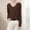Coffee, variant on Pumxq Women's Pullover Sweaters Fall Long Sleeve V Neck top Pullover Tops Sweater Shirt Knitted Pullover Tops Warm Sweaters Fall Sweaters womens clothing Beige L