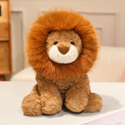 Sun Lion Plush Toy, Stuffed Lion Animal Doll, Ultra Soft Faux Fur Mane, Cute Gift 9.8 13.8