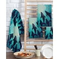 thumbnail image 2 of Ocean Whale Kitchen Dish Towels for Drying Dishes Set of 2, Coastal Nautical Teal Sea Waffle Weave Microfiber Terry Hand Tea Bathroom Towels Quick Dry & Absorbent Towel 15.7x23.6, 2 of 7