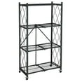 thumbnail image 2 of Origami 4 Pack 4 Tier Folding Garage Shelves Heavy Duty Shelving w/ Wheels, 2 of 8