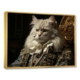 thumbnail image 2 of Designart "Formal Attire Persian Cat Portrait" Animals Cat Floater Framed Canvas Wall Art, 2 of 5