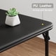 thumbnail image 4 of Yeshouse juego de comedor de 3 piezas, mesa de cocina plegable de metal con 2 sillas tapizadas en piel sintética, diseño ahorra espacio, ideal para comedor pequeño, 4 of 8