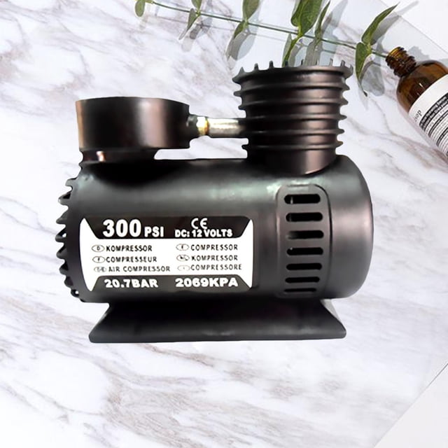 BESTYASH Inflador Eléctrico Para Neumáticos De Color Negro Fácil De Usar Y Portátil
