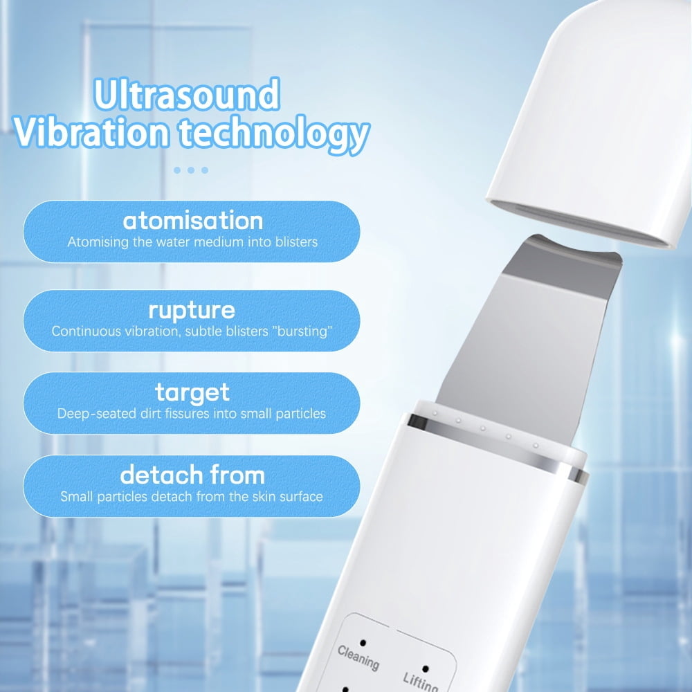 New Home-Use Beauty Device Facial Exfoliator for Pore Cleansing Blackhead and Whitehead Removal, Exfoliation, and Infusion/Extraction Massage